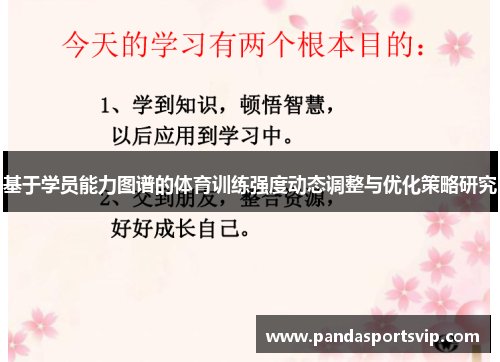 基于学员能力图谱的体育训练强度动态调整与优化策略研究